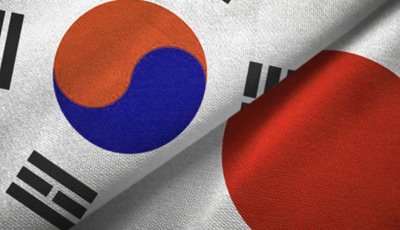 여자배구한일전-경기분위기
