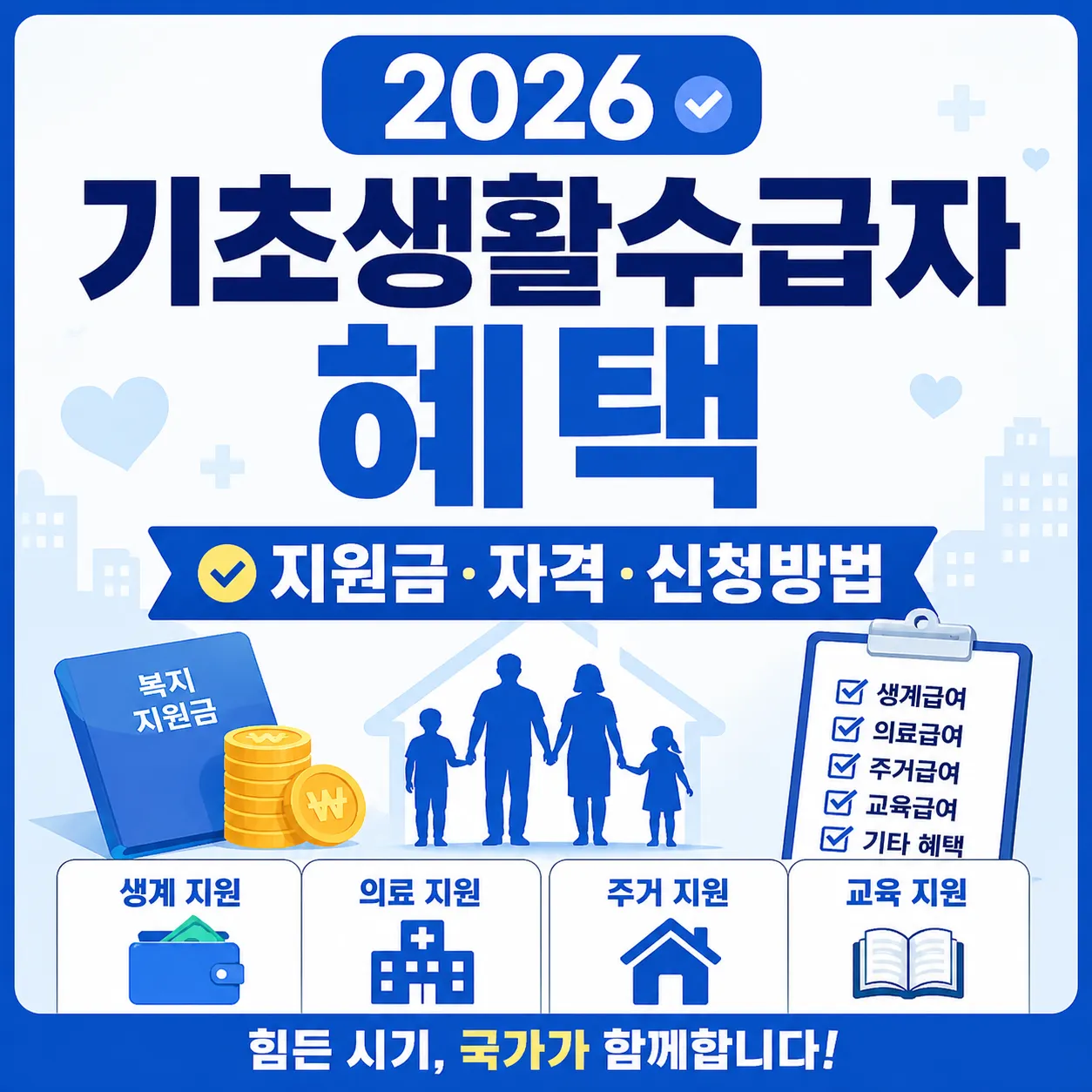 2026 기초생활수급자 혜택 총정리