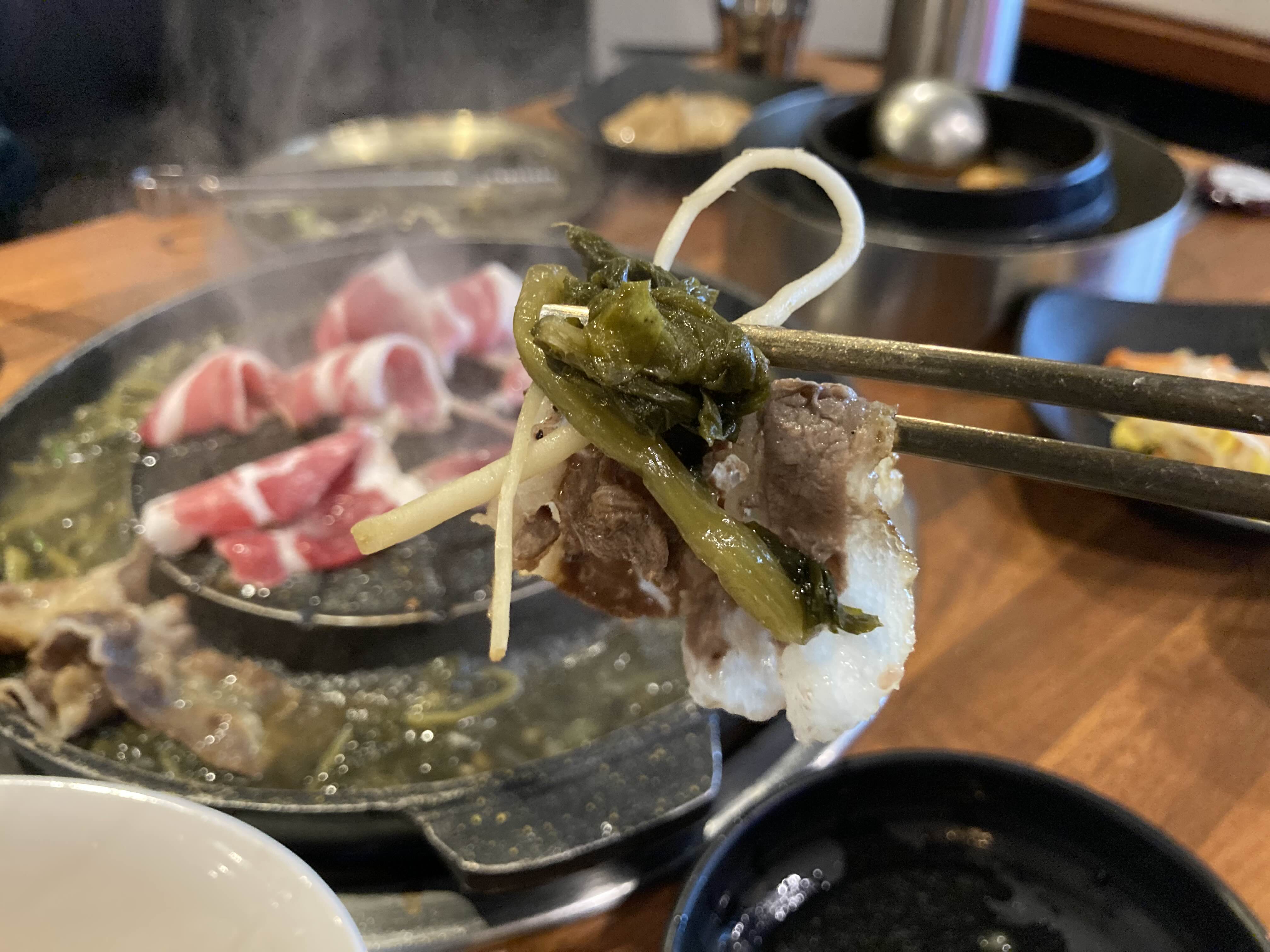 신길동 목살 맛집 한마음정육식당 진미진채
