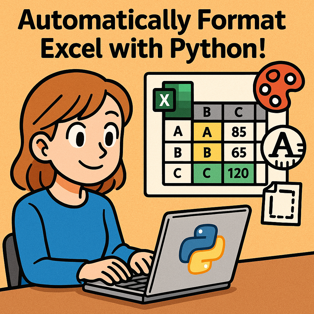 셀 색상, 폰트, 테두리까지! 파이썬으로 엑셀 서식 자동 지정하기
