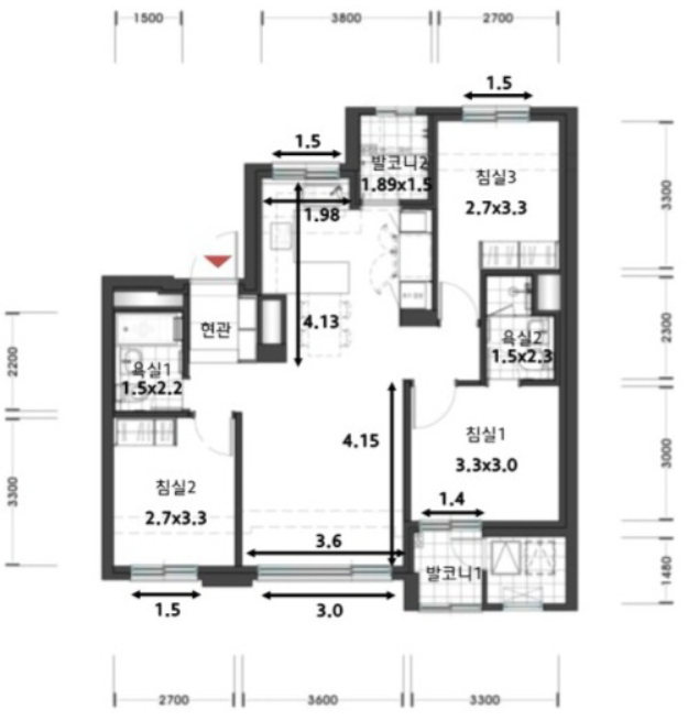 힐스테이트-e편한세상-문정-59A-평면도