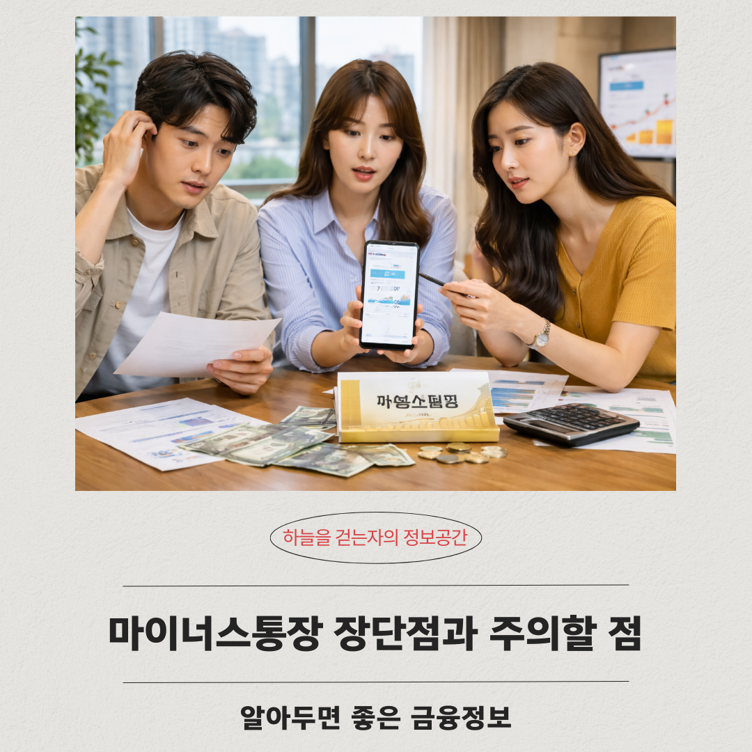 마이너스통장 장단점과 주의할 점