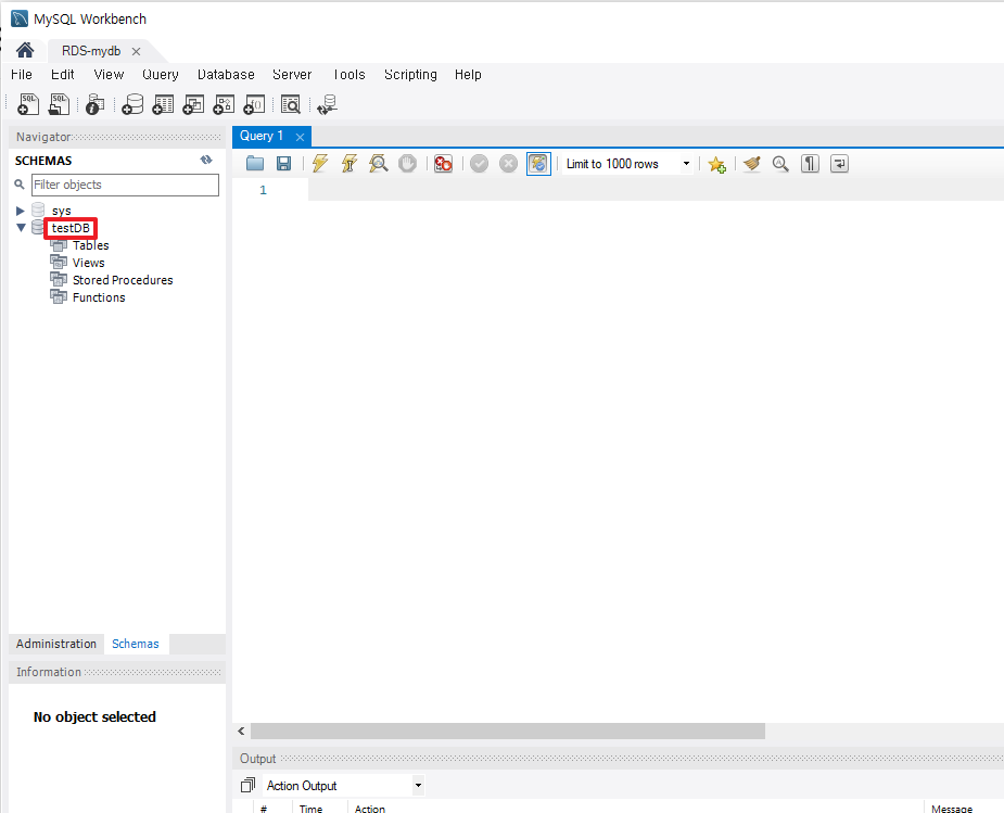 MySQL 워크벤치에서 RDS 접속