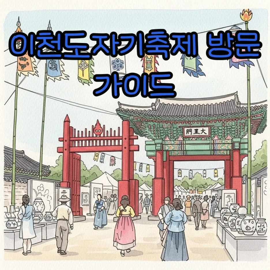 화사한 봄날의 이천 도자기축제 현장 풍경