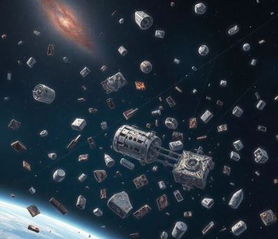 우주쓰레기 이미지