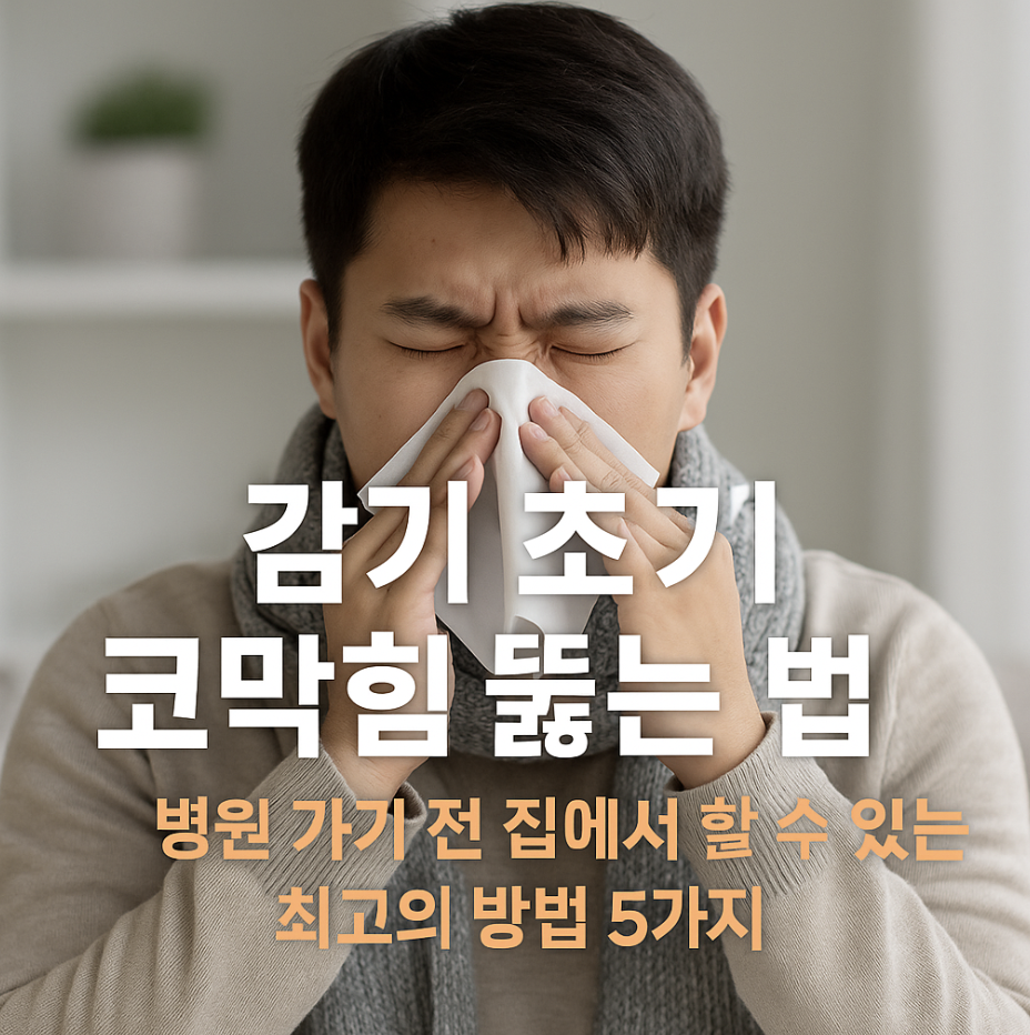 감기 초기 코막힘 뚫는 법, 병원 가기 전 집에서 할 수 있는 최고의 방법 5가지