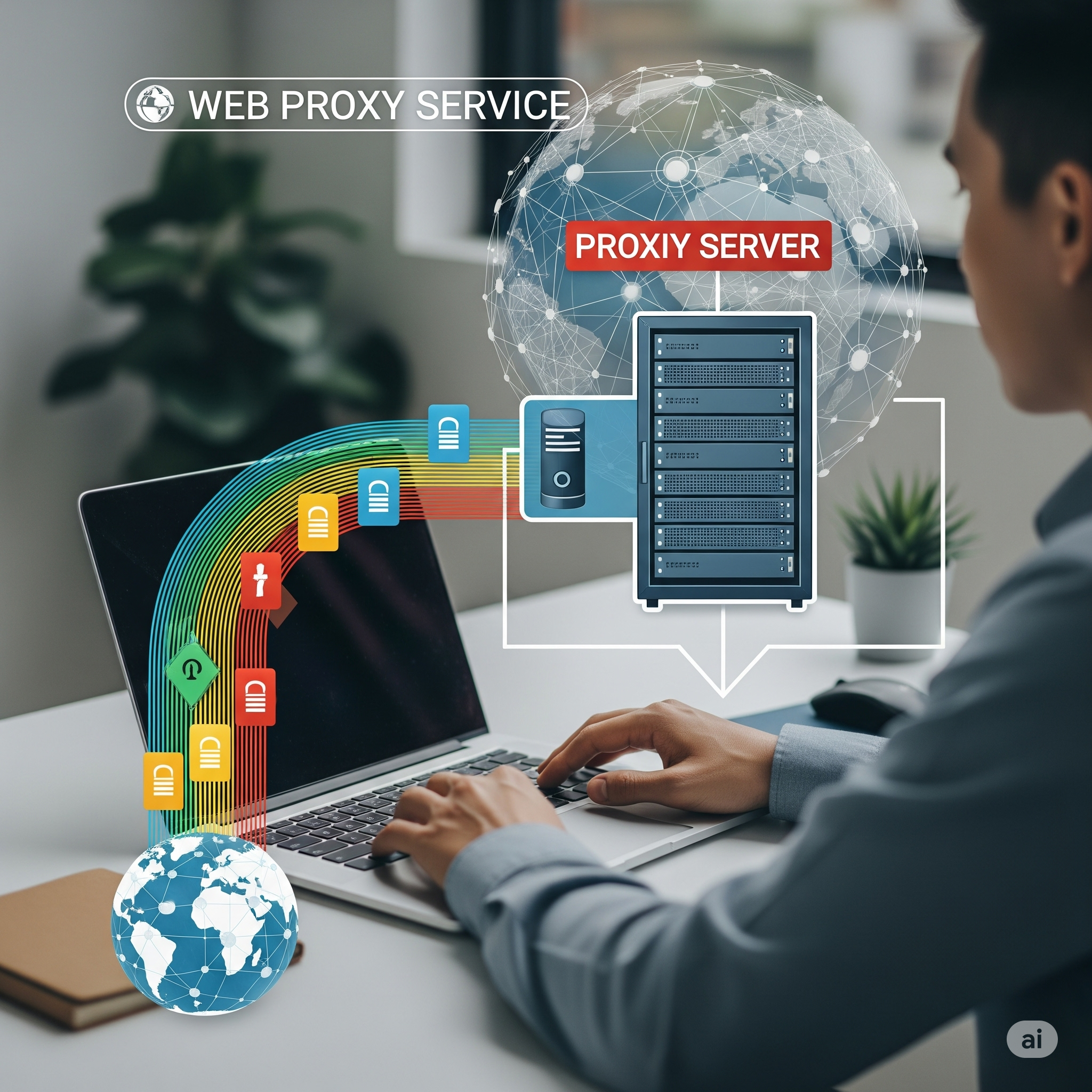 웹프록시 서버 (익명성과 보안에 도움)