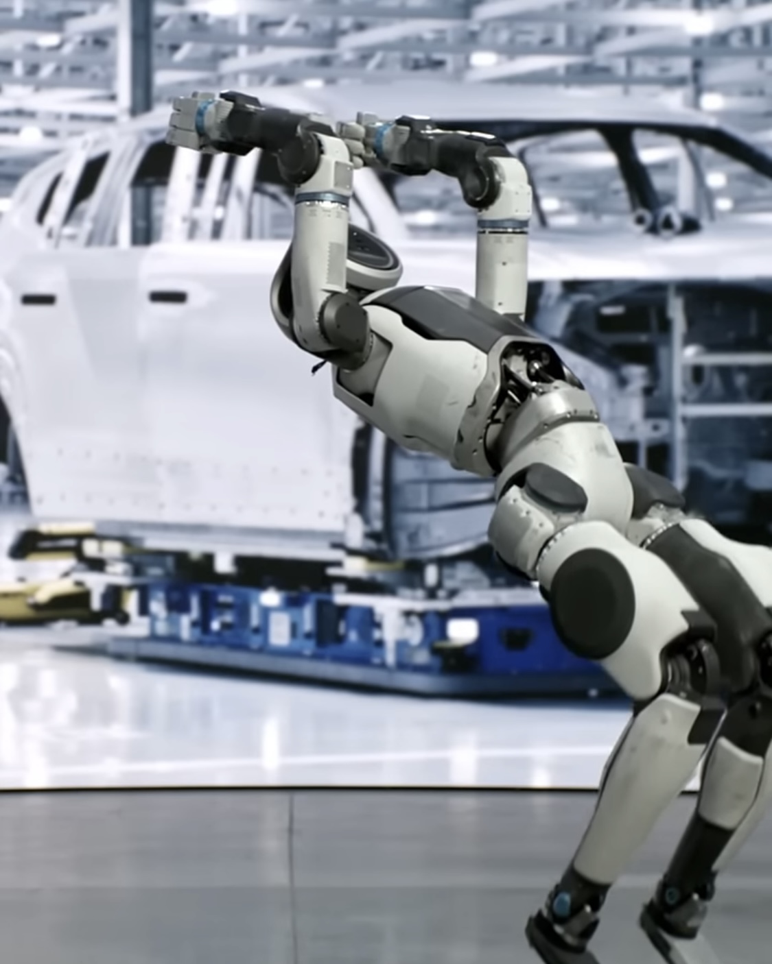 현대차 아틀라스 로봇의 연속 동작 시연