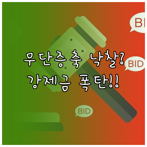 무단증축 건물 공매 낙찰 시 주의사항..