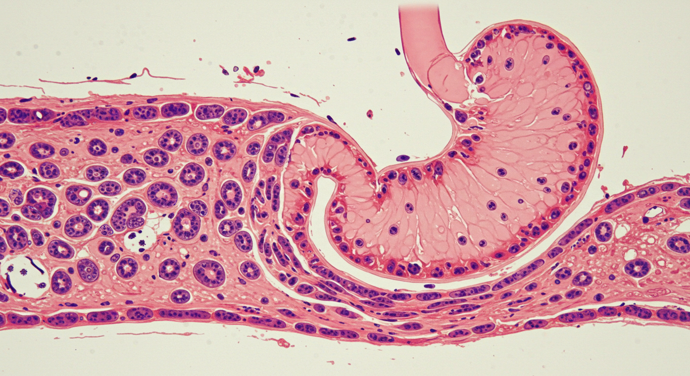 장상피화생은 위 점막 세포가 비정상적으로 변화한 상태예요.