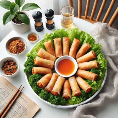 닭고기 커리소스 튀김말이