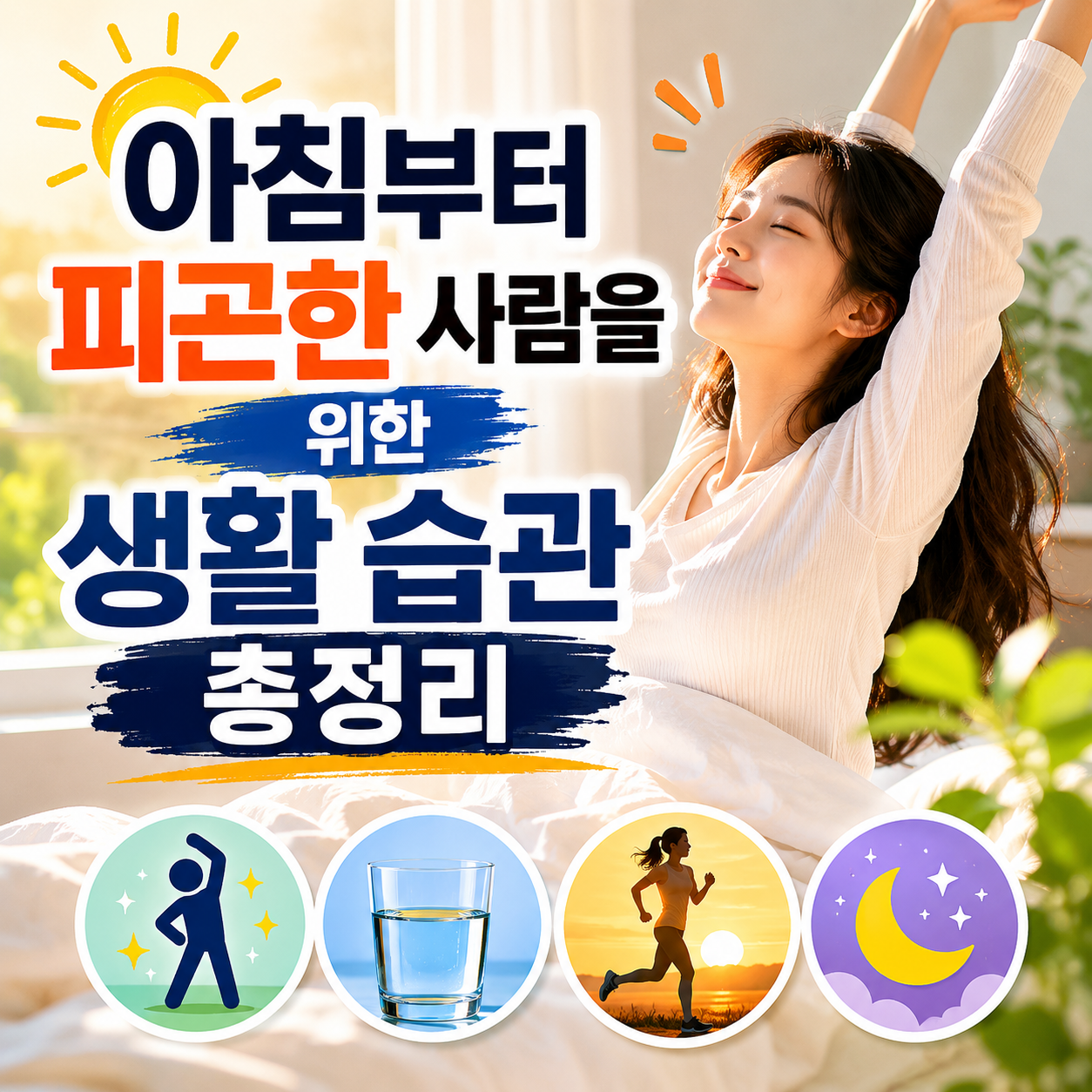 아침부터 피곤한 사람을 위한 습관