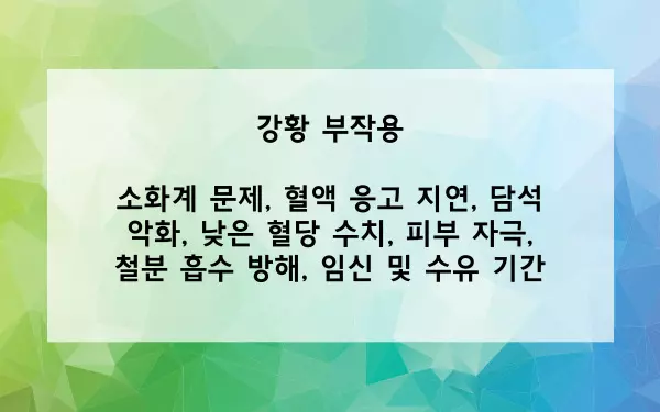 강황 부작용