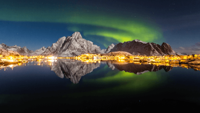 노르웨이 오로라 관측 최고의 명소