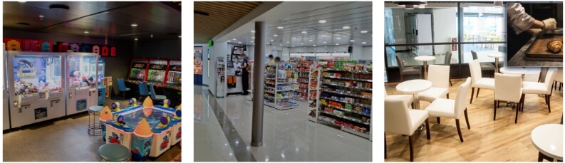 퀸제누비아호 시설