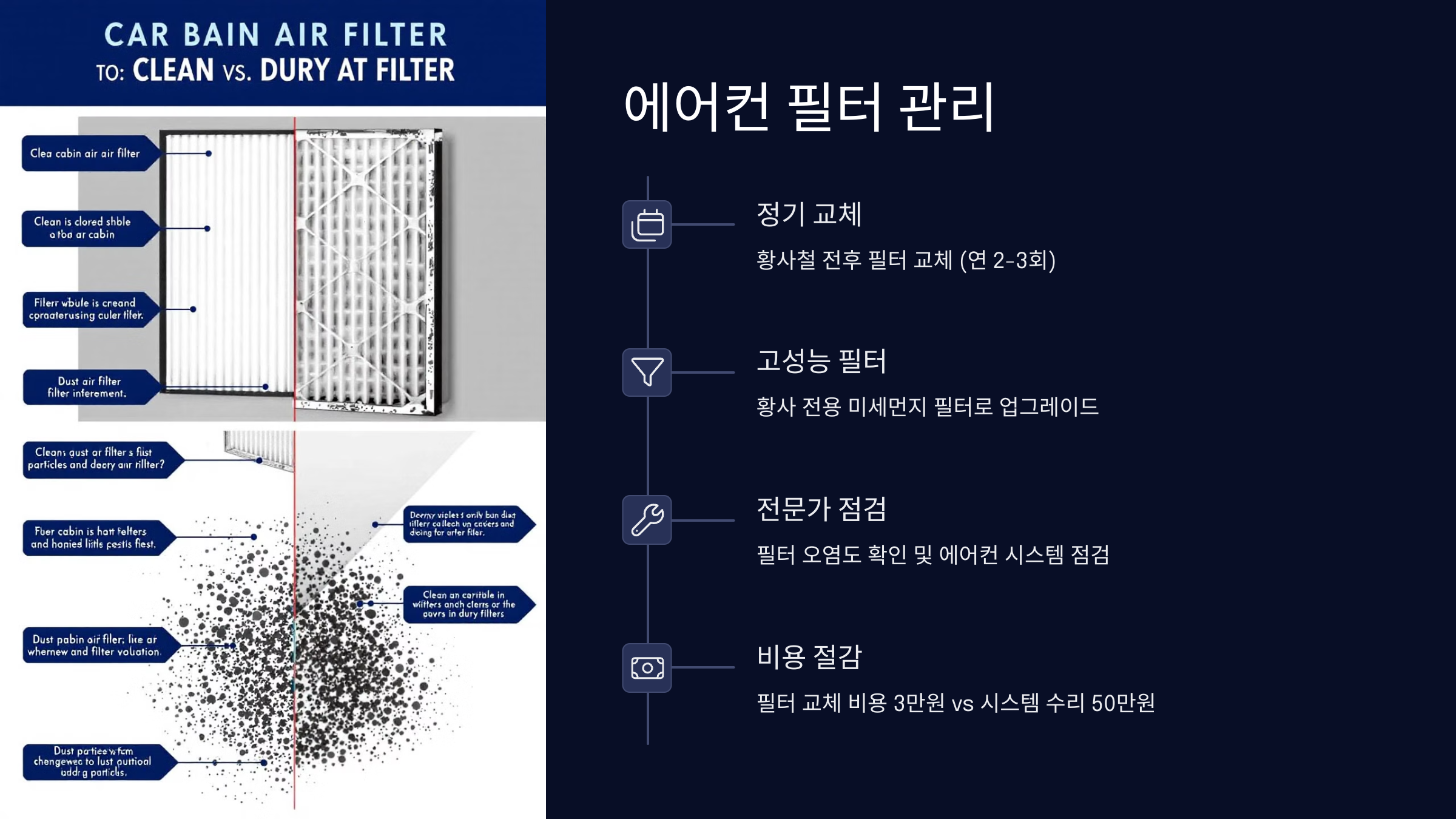 에어컨 필터 관리
