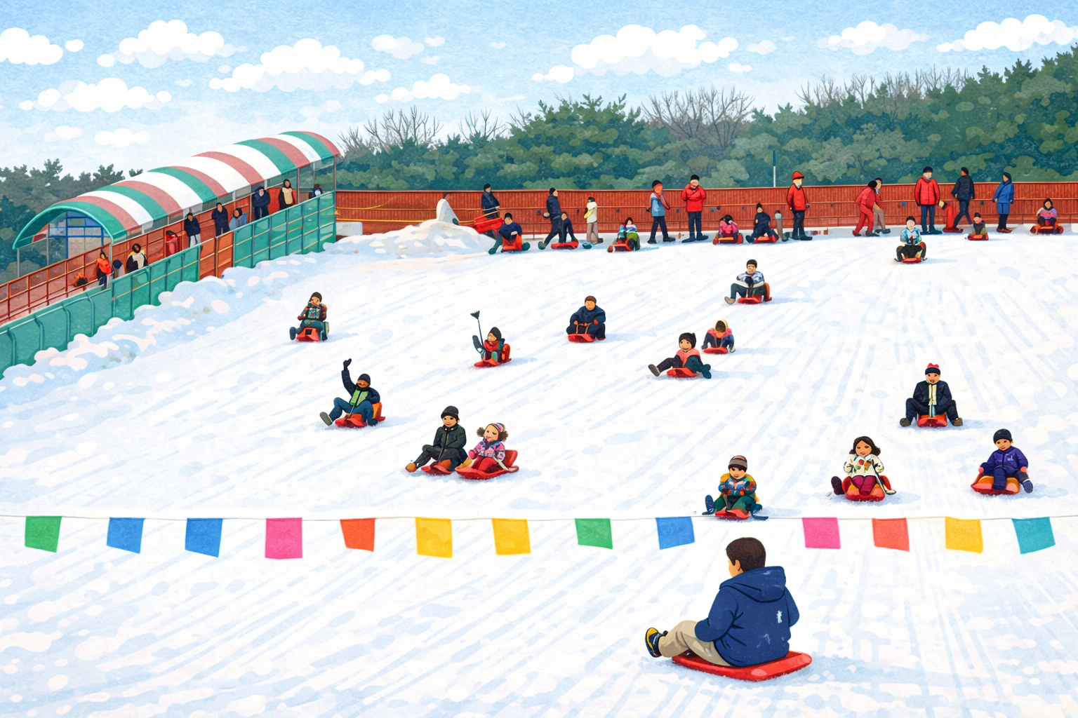 서울랜드 눈썰매장