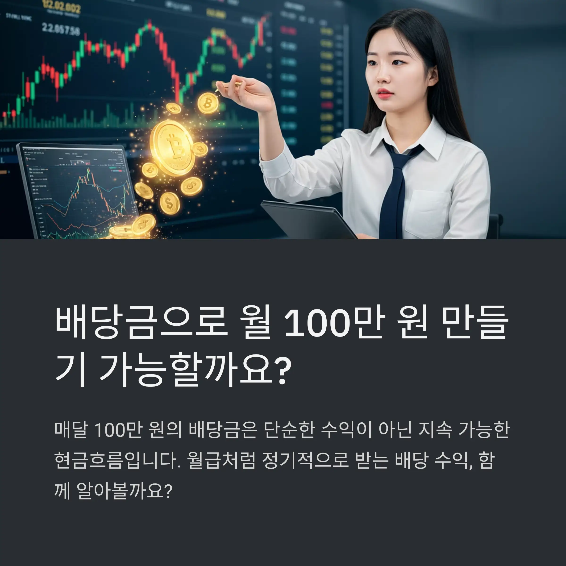 목표 수립: 월 100만 원 배당이란? 🎯💵
