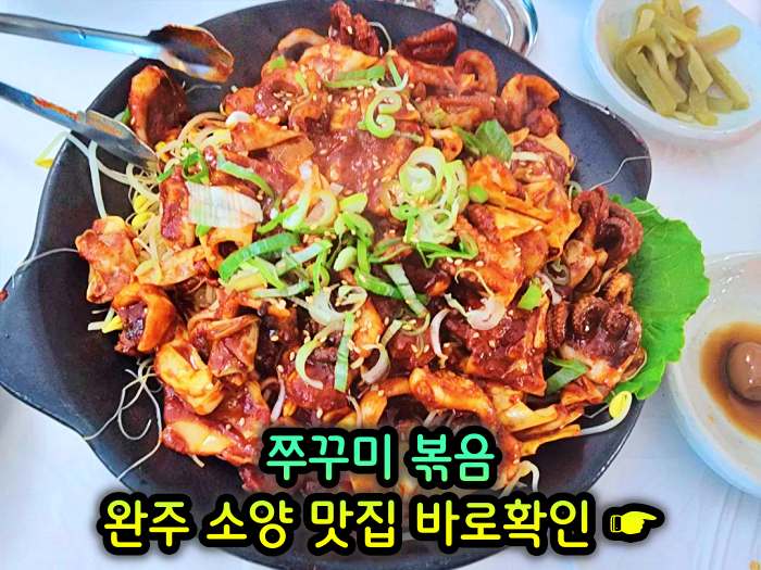 이만기 동네한바퀴 완주 소양 송광사 주꾸미볶음 맛집