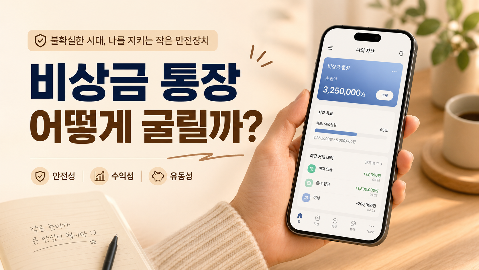 비상금 통장으로 CMA를 알아보며 느낀 점