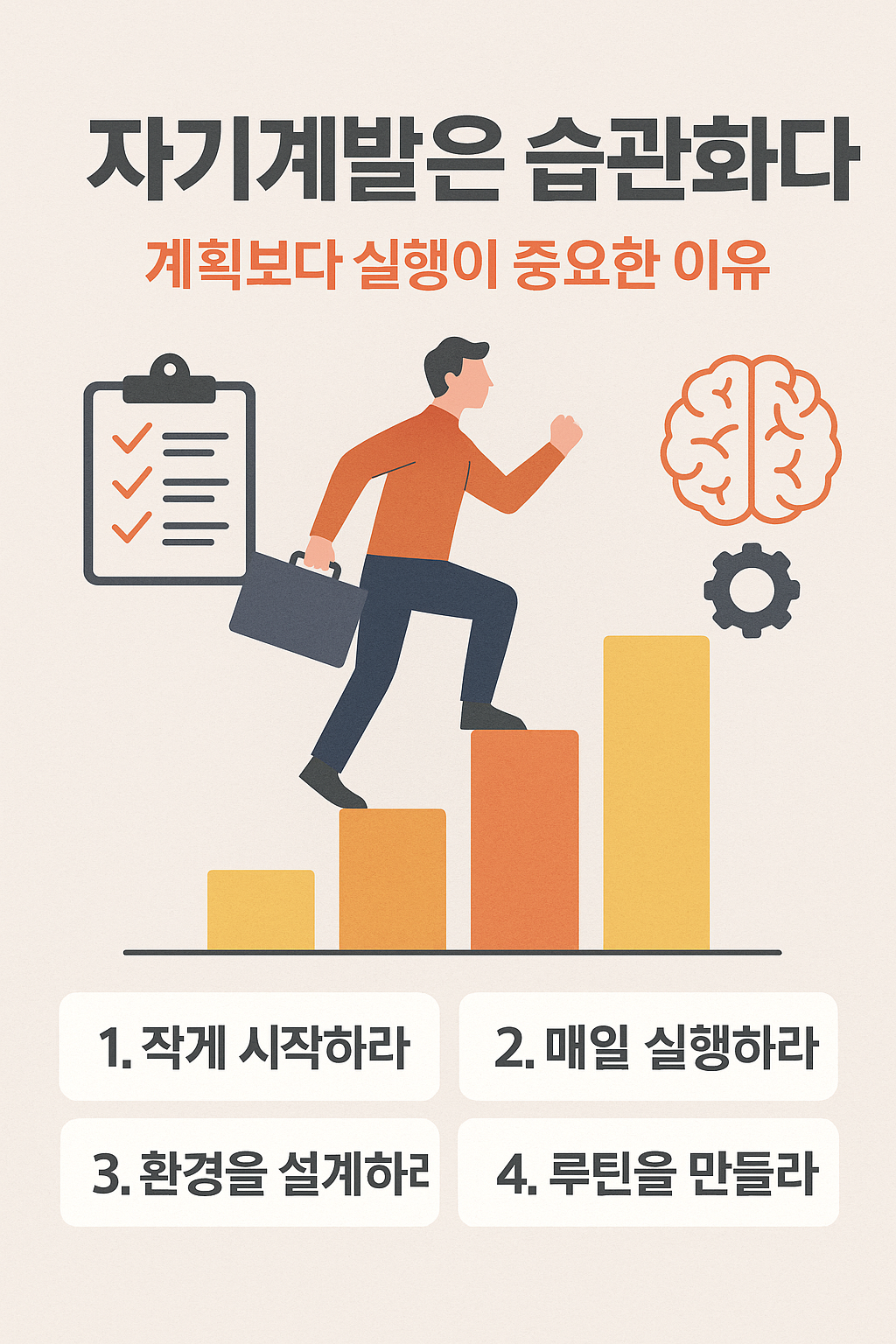 자기계발은 습관화다- 계획보다 실행이 중요한 이유