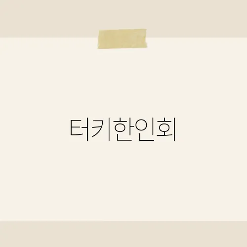 터키한인회, 그 단체가 교민 사회에서 중요한 역할을 하는 이유는?​