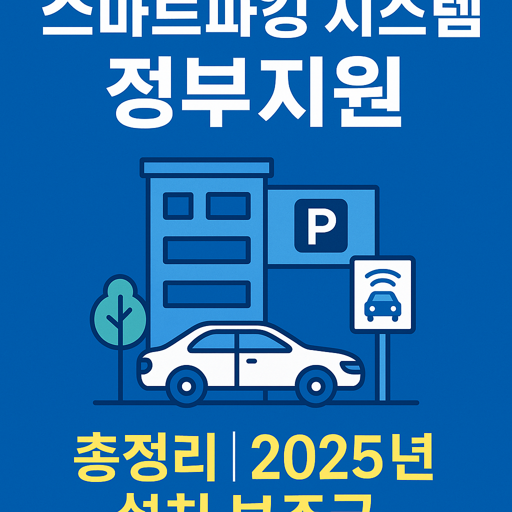 스마트파킹 시스템 정부지원 총정리｜2025년 설치비 최대 70% 보조받는 법
