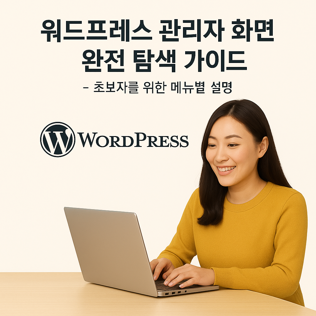 워드프레스 관리자 화면 완전 탐색 가이드
