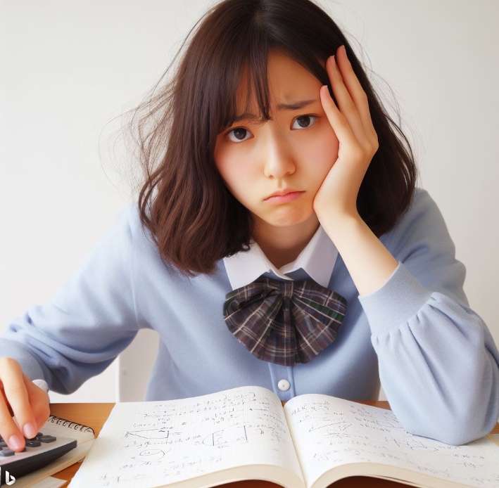 수학 공부를 했는데 전혀 이해를 못해 고민하는 학생