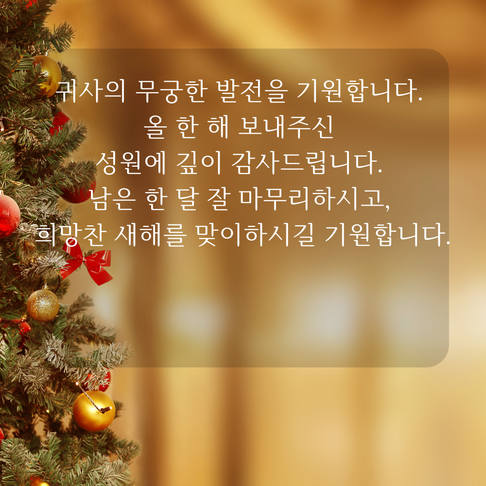 2025년 12월 인사말 문구 이미지 모음 글귀