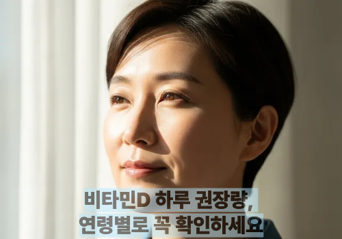 비타민D 하루 권장량, 연령별로 꼭 확인하세요