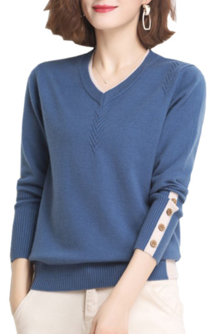 브이넥을 활용한 코디법