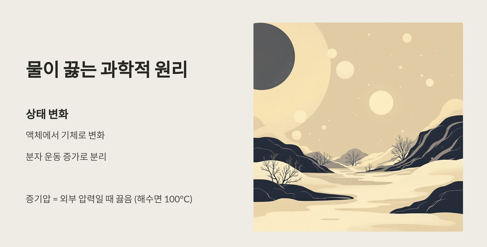 물이 끓는 과학적 원리