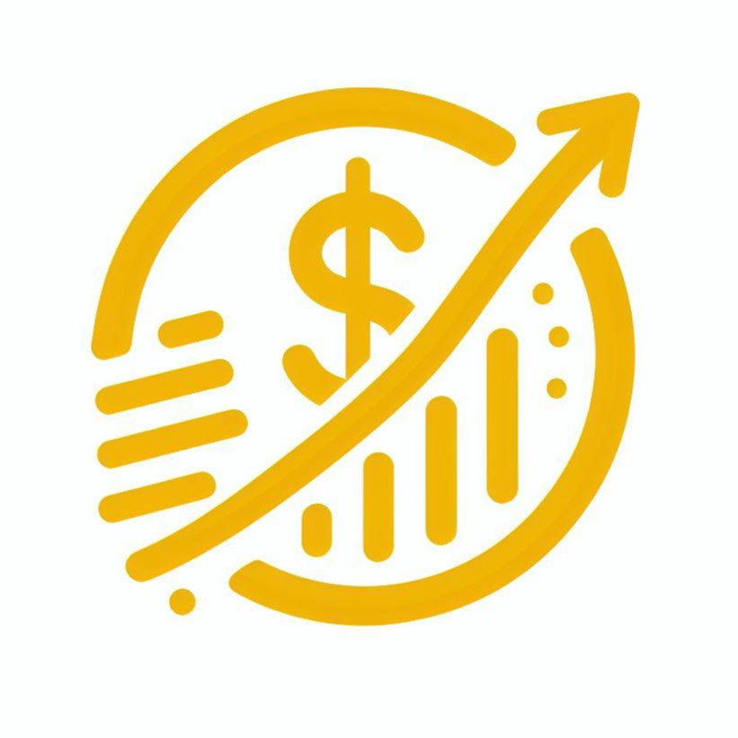 노란색 경제 로고