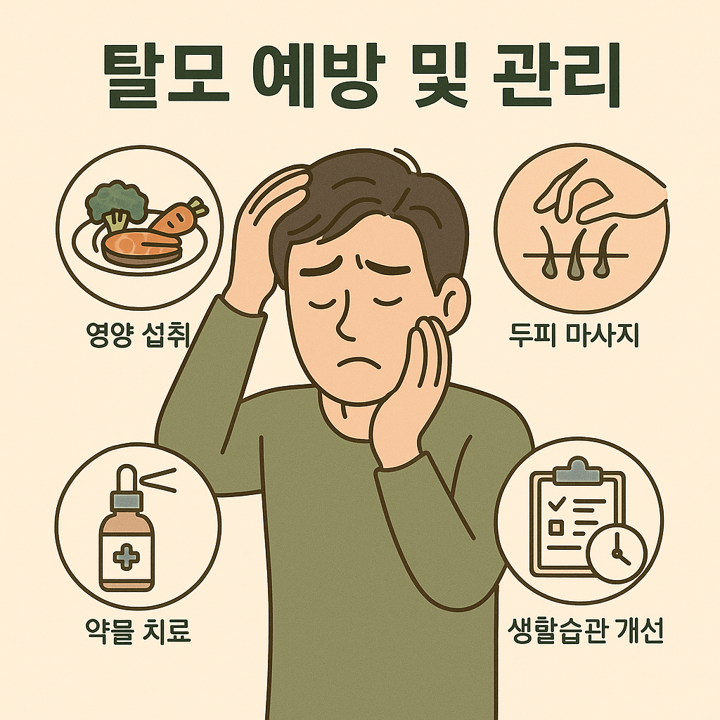 중년 탈모 예방 및 관리