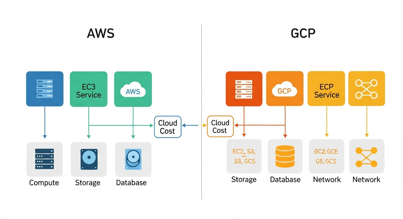 클라우드 비용 구조 다이어그램