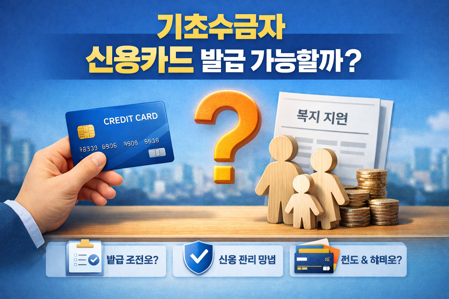 기초수급자 신용카드 발급 가능할까? 현실적으로 정리해봤어요