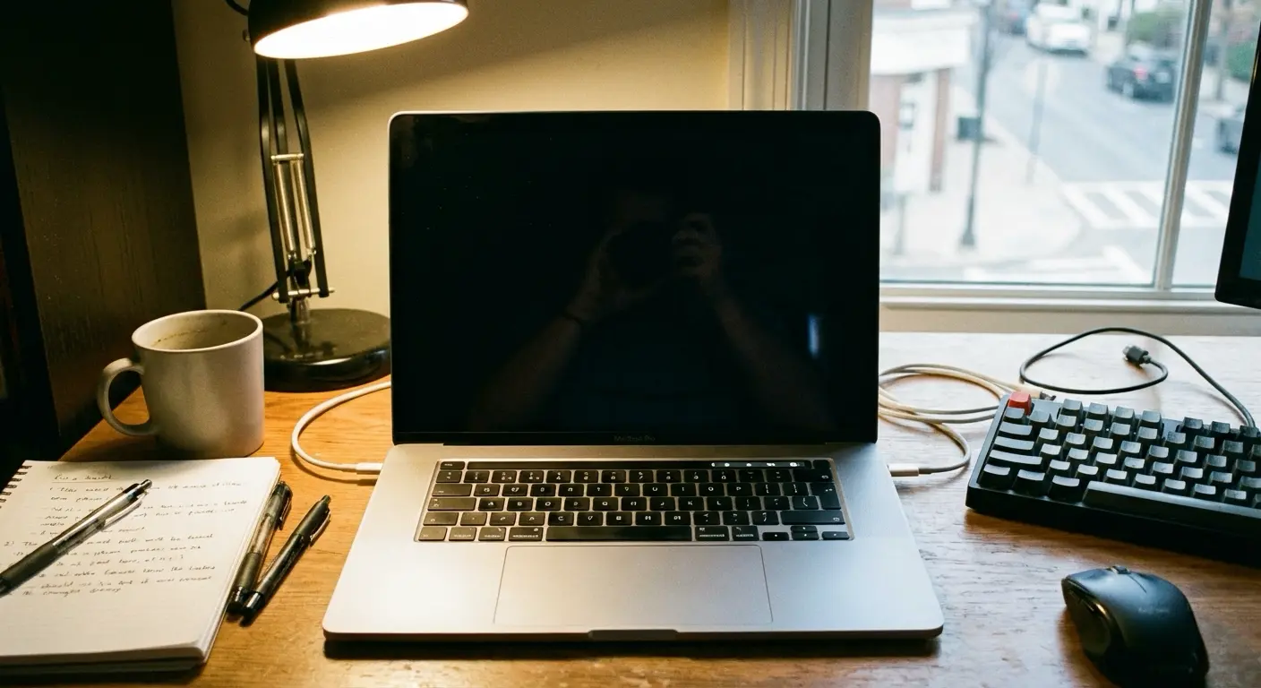 노트북 전원은 켜졌지만 화면이 나오지 않는 상황