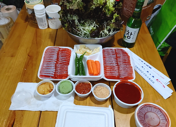 상주송어장 포장 배달