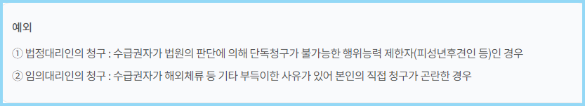 노령연금-대리인청구