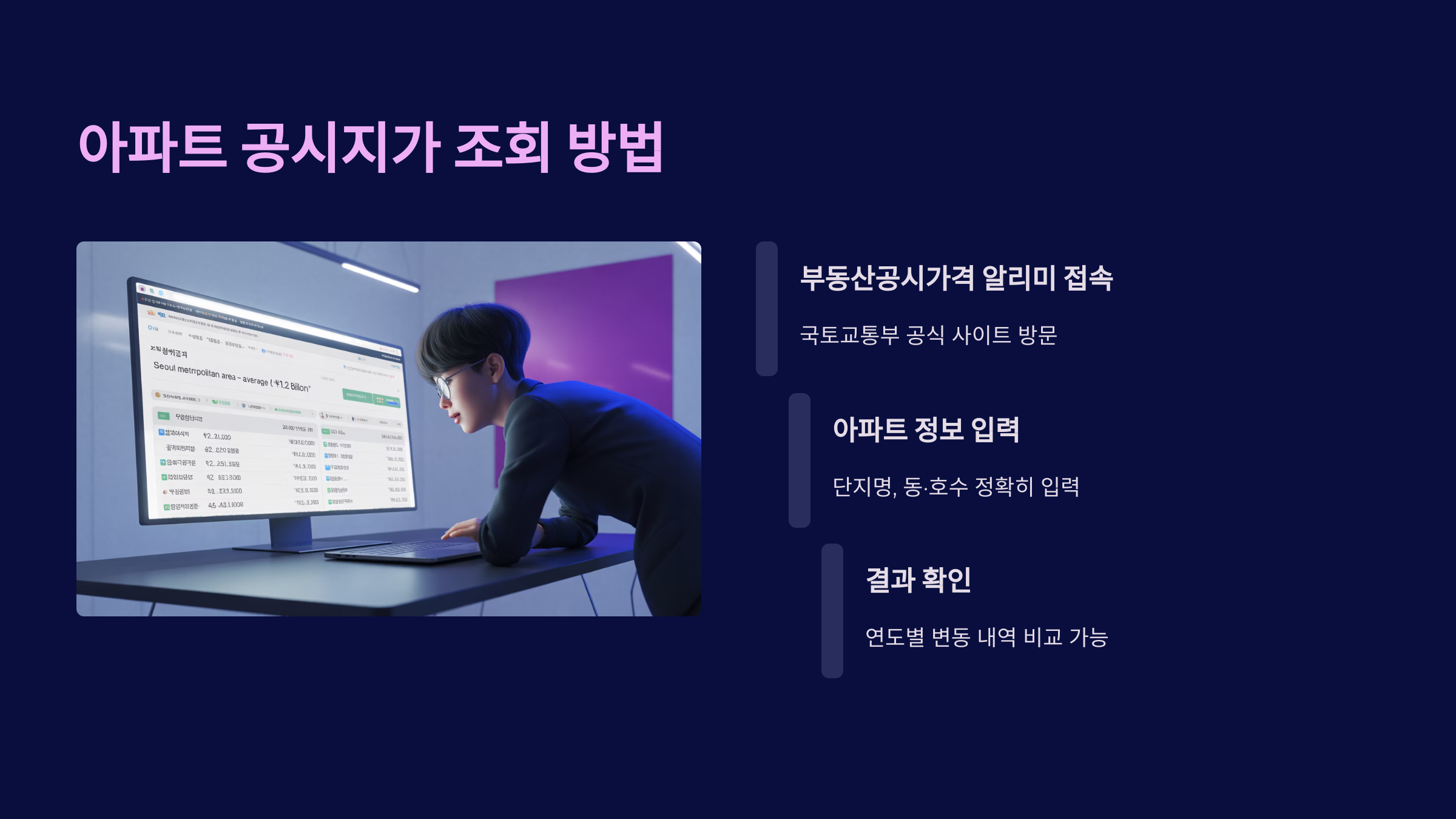 아파트 공시지가 조회 방법