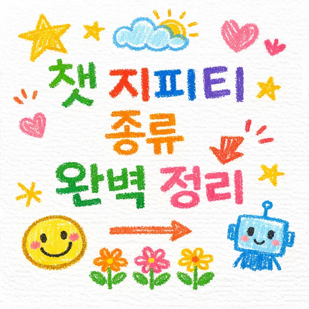 챗 지피티 종류 완벽 정리｜처음 쓰는 사람도 5분이면 이해