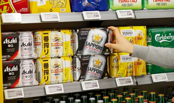 한강 맥주 취식