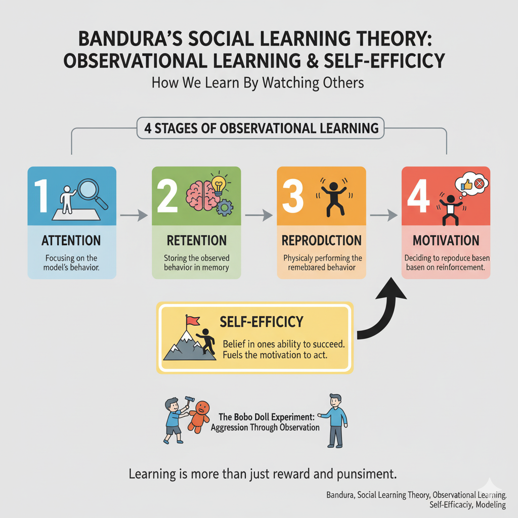 사회학습이론 관찰학습 4단계