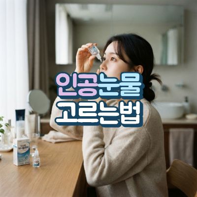인공눈물고르는법