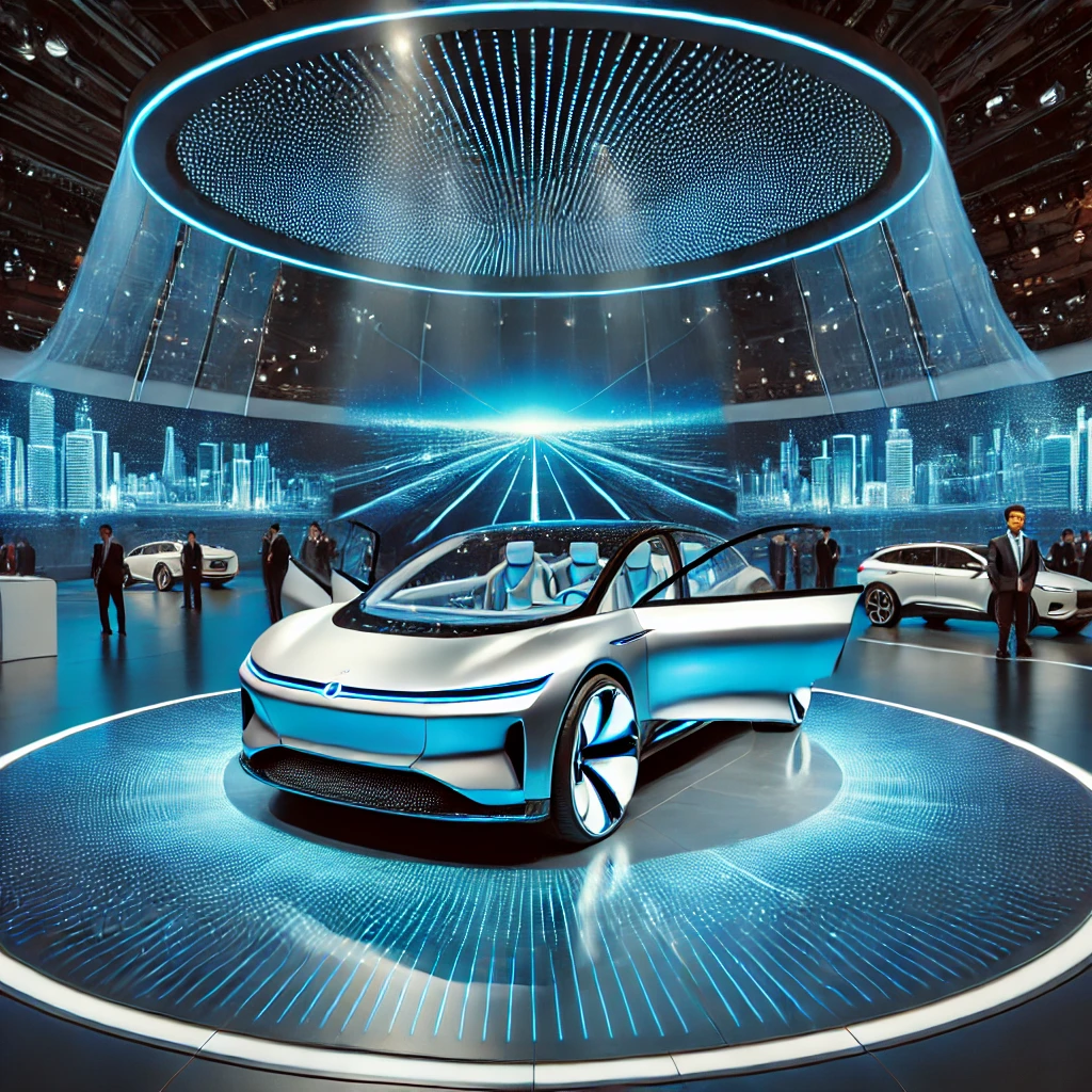 전기차 전시 이미지