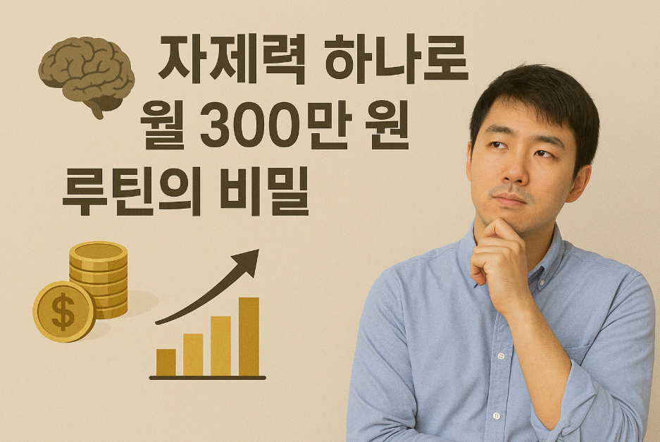 자제력 하나로 월 300만 원 번 루틴의 비밀