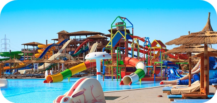 여주-썬밸리-워터파크-야외-물놀이시설-파란-하늘-사진