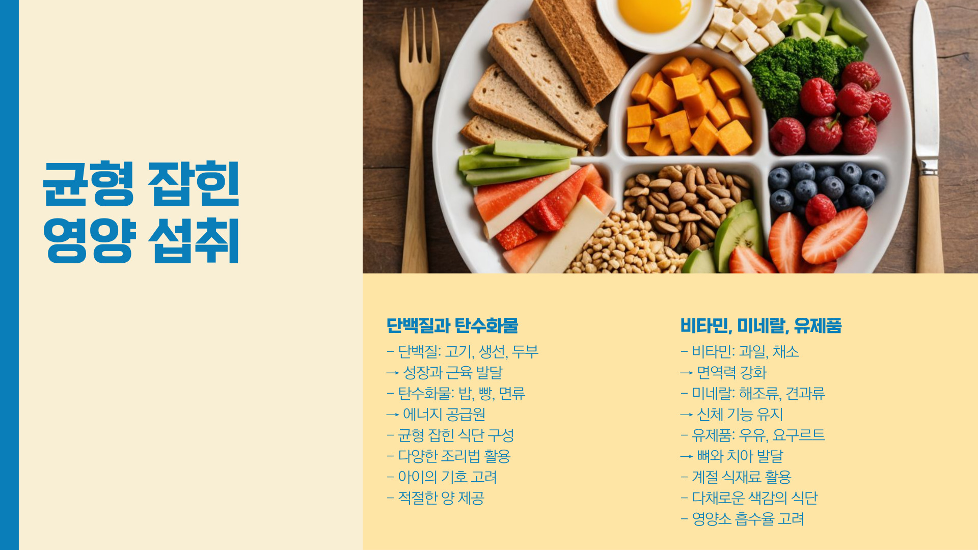 초등학생 급식 건강한 식습관 만들기