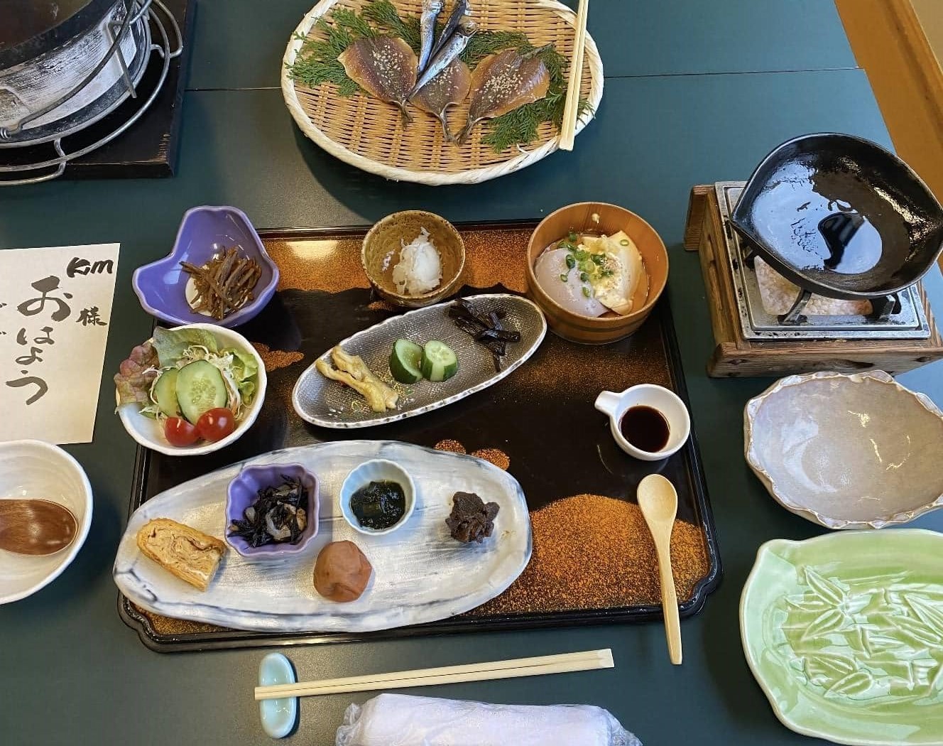 오이타여행 벳푸 근교 료칸 추천 후기 프라이빗료칸 니히키노오니 식사